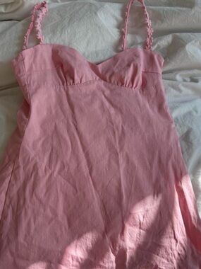 Pink Spaghetti Strap Sundress